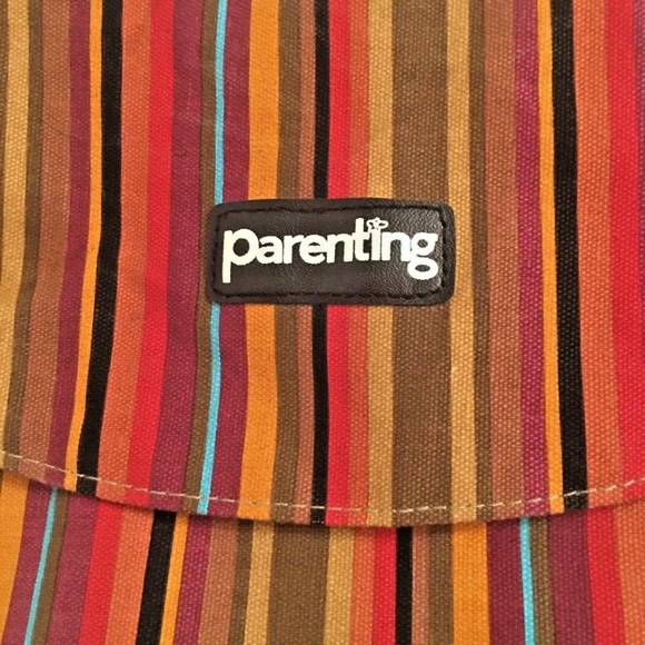 Parenting Bag Colorful Canvass inside is made of “wipeable easy clean” material - Picture 3 of 12